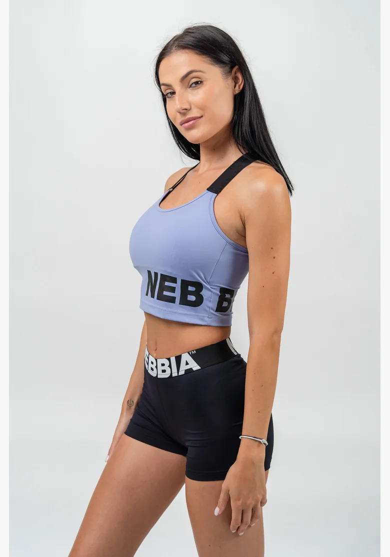 NEBBIA • Reggiseno sportivo rinforzato ad alta supporto GYM TIME viola • Nebshop.it