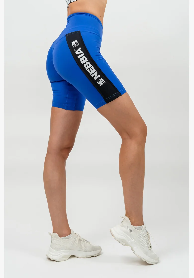 NEBBIA • Pantaloni da ciclismo a vita alta ICONIC blu • Nebshop.it