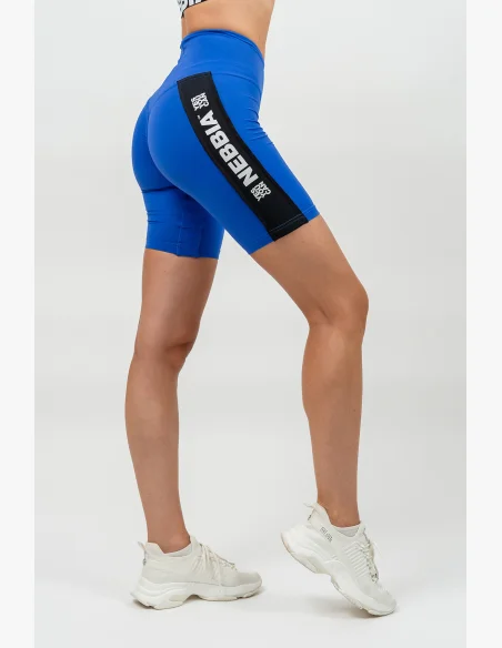 NEBBIA • Pantaloni da ciclismo a vita alta ICONIC blu • Nebshop.it