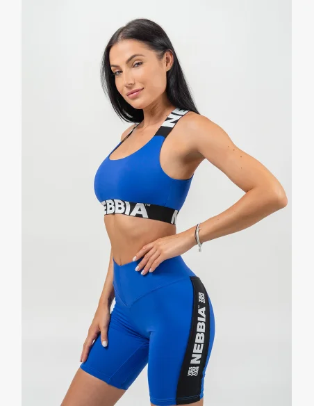 NEBBIA • Pantaloni da ciclismo a vita alta ICONIC blu • Nebshop.it