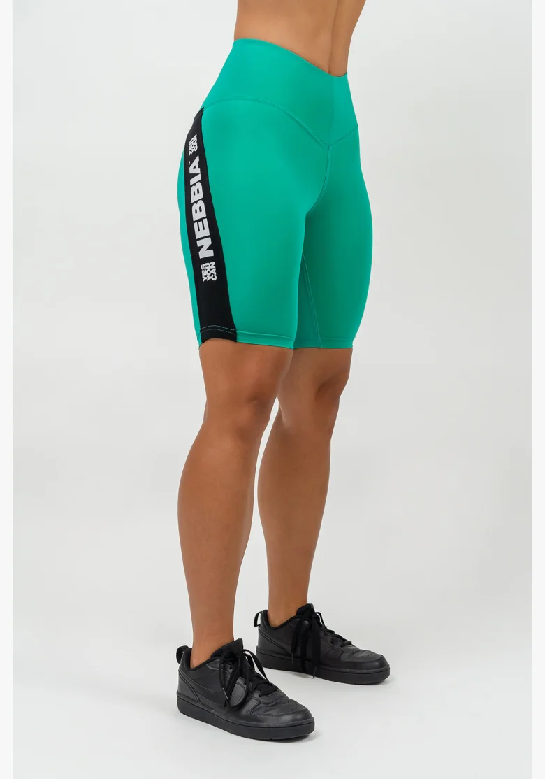 NEBBIA • Pantaloni ciclismo a vita alta ICONIC verde • Nebshop.cz