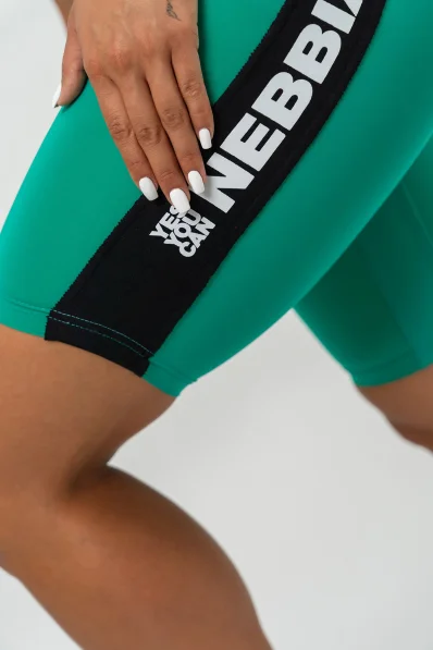 NEBBIA • Pantaloni ciclismo a vita alta ICONIC verde • Nebshop.cz 2