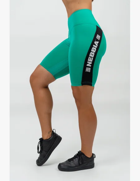 NEBBIA • Pantaloni ciclismo a vita alta ICONIC verde • Nebshop.cz