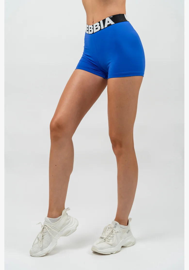 NEBBIA • Pantaloni fitness a vita alta GLUTE PUMP blu • Nebshop.cz