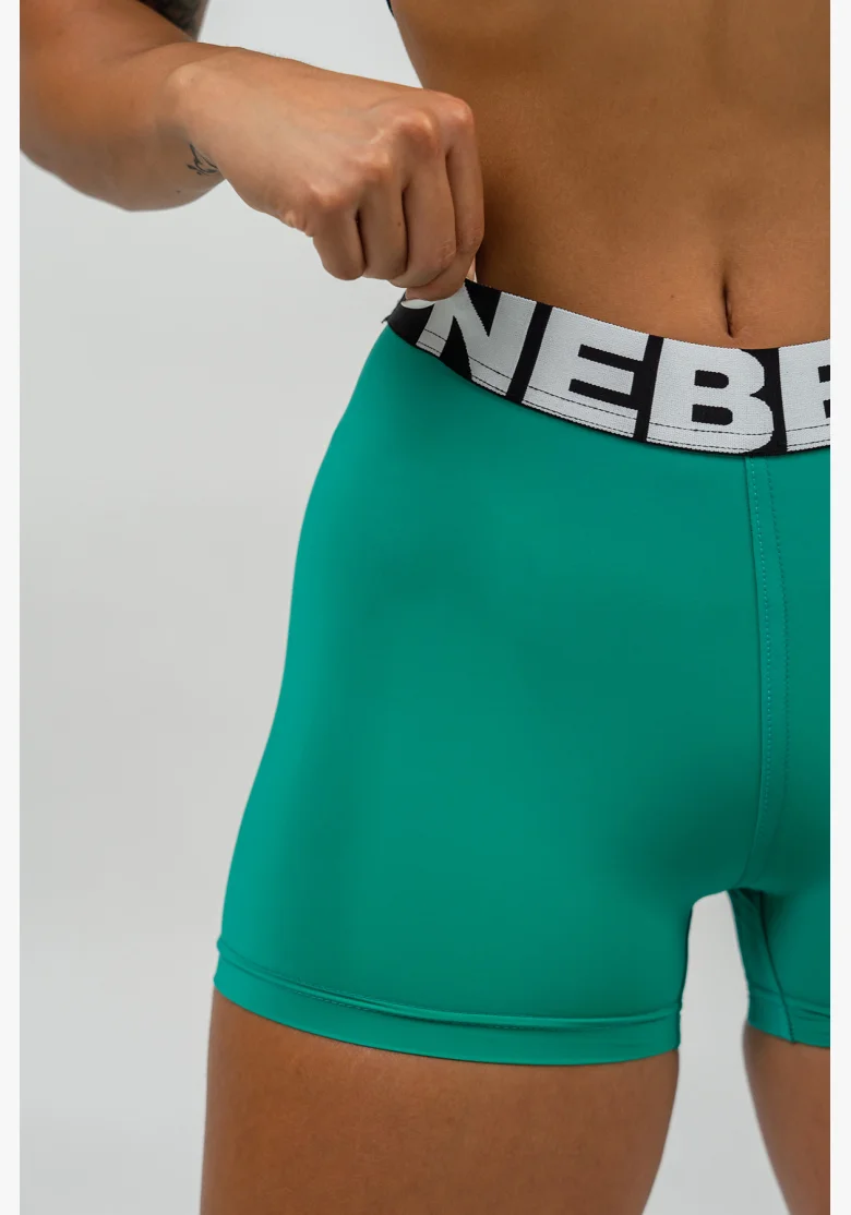NEBBIA • Pantaloni fitness a vita alta GLUTE PUMP verde • Nebshop.cz