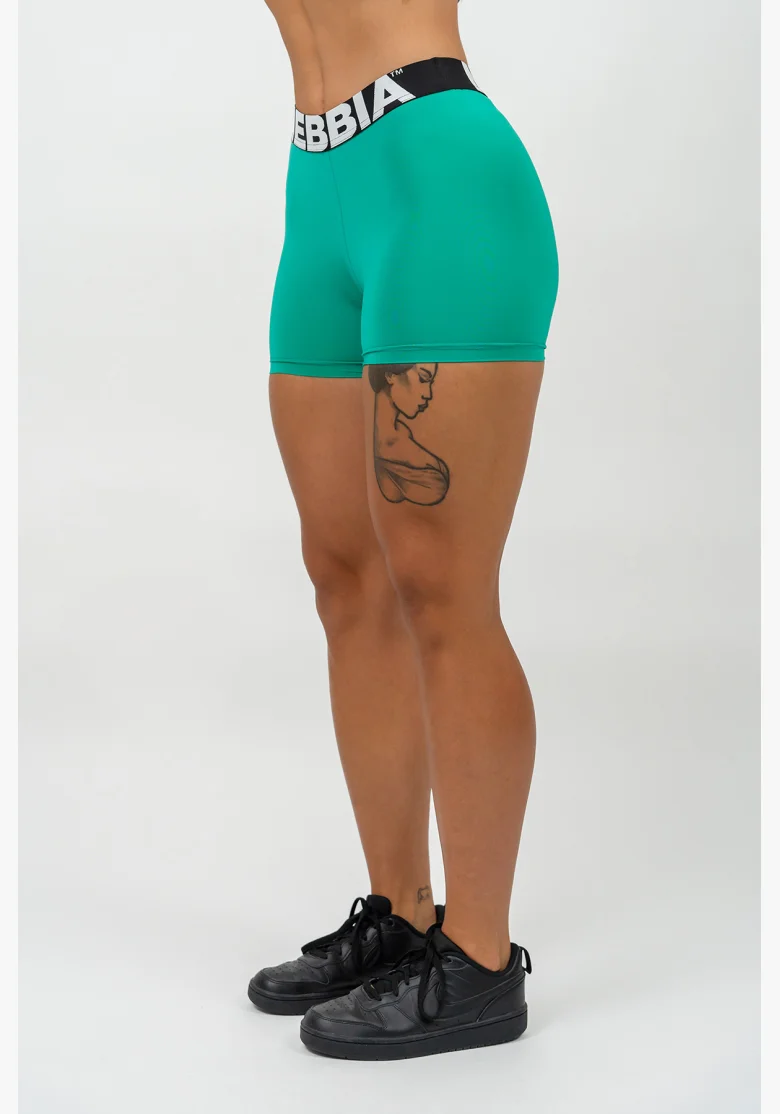 NEBBIA • Pantaloni fitness a vita alta GLUTE PUMP verde • Nebshop.cz