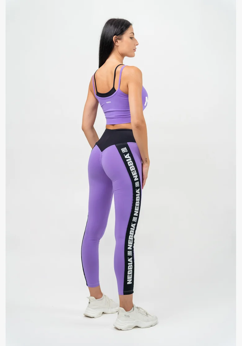 NEBBIA • Reggiseno sportivo a doppio strato FLEX lilla • Nebshop.it