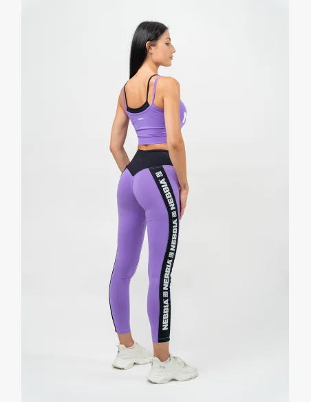 NEBBIA • Reggiseno sportivo a doppio strato FLEX lilla • Nebshop.it