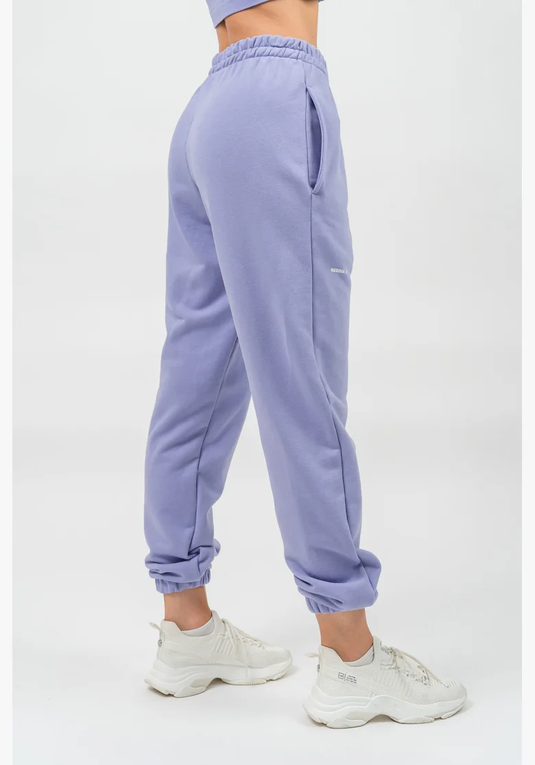 NEBBIA • Pantaloni sportivi larghi GYM TIME viola • Nebshop.it