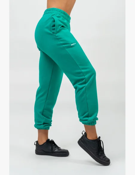 NEBBIA • Pantaloni sportivi larghi GYM TIME verde • Nebshop.it