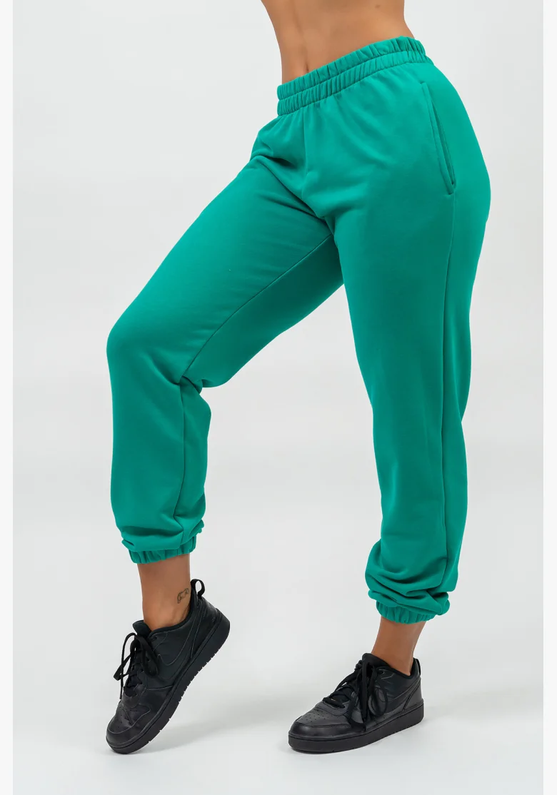 NEBBIA • Pantaloni sportivi larghi GYM TIME verde • Nebshop.it