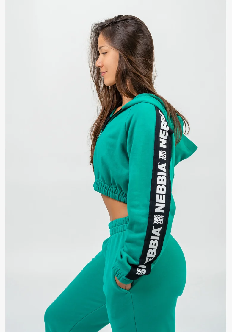 NEBBIA • Pantaloni sportivi larghi GYM TIME verde • Nebshop.it