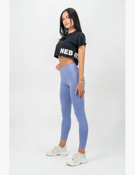 NEBBIA • Maglietta crop top POWERHOUSE nera • Nebshop.cz