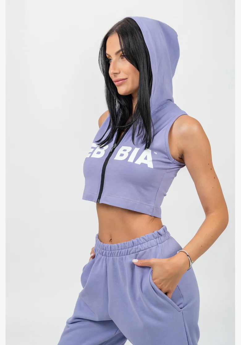 NEBBIA • Top senza maniche MUSCLE MOMMY viola • Nebshop.cz