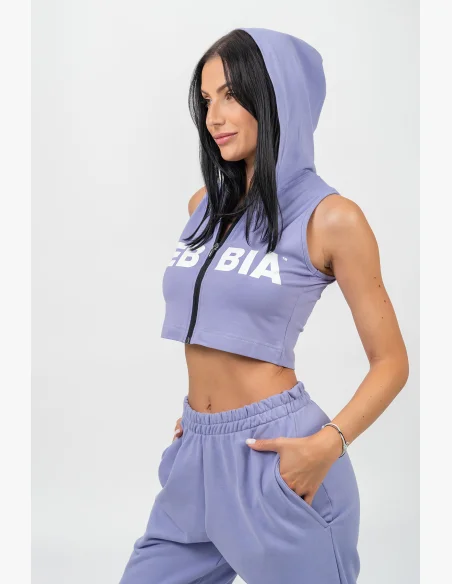 NEBBIA • Top senza maniche MUSCLE MOMMY viola • Nebshop.cz