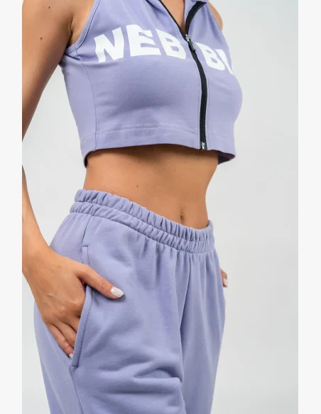 NEBBIA • Top senza maniche MUSCLE MOMMY viola • Nebshop.cz