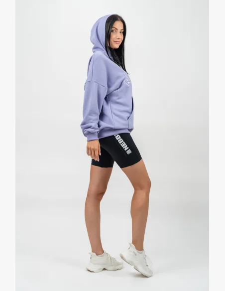 NEBBIA • Felpa oversize con cappuccio GYM RAT viola • Nebshop.cz
