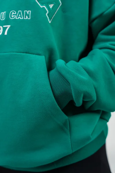 NEBBIA • Felpa oversize con cappuccio GYM RAT verde • Nebshop.cz 2