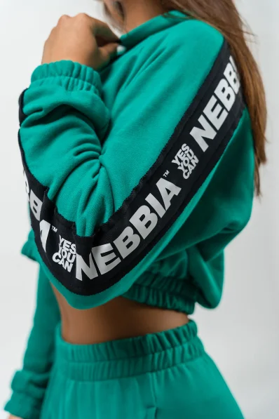 NEBBIA • Felpa con cappuccio ICONIC verde • Nebshop.it 2