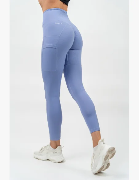 NEBBIA • Leggings a vita alta LEG DAY GOALS viola • Nebshop.it