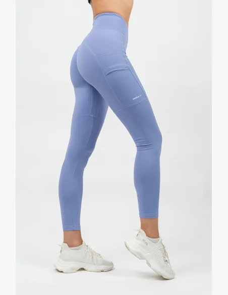 NEBBIA • Leggings a vita alta LEG DAY GOALS viola • Nebshop.it