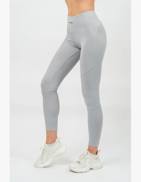 NEBBIA • Leggings modellanti con vita alta GLUTE PUMP grigio • Nebshop.cz