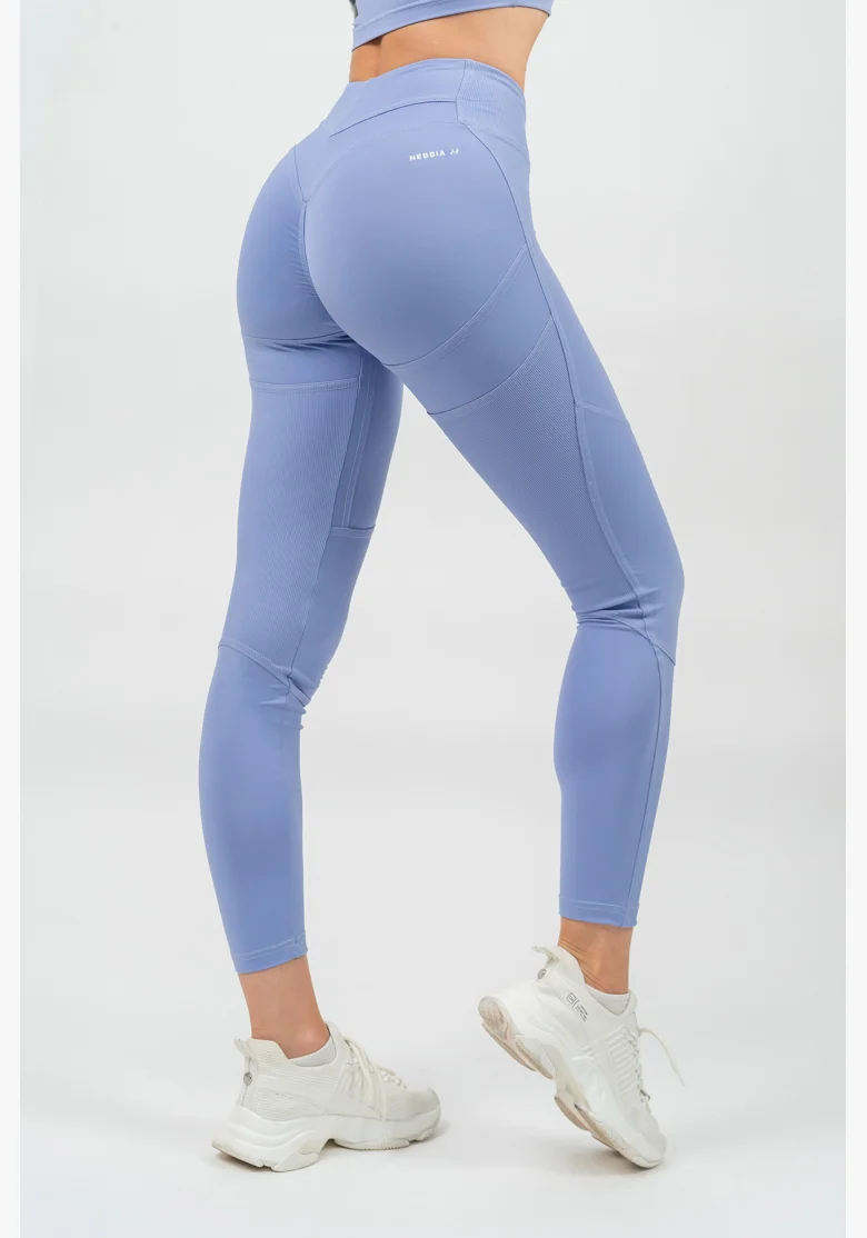 NEBBIA • Leggings modellanti con vita alta GLUTE PUMP viola • Nebshop.cz