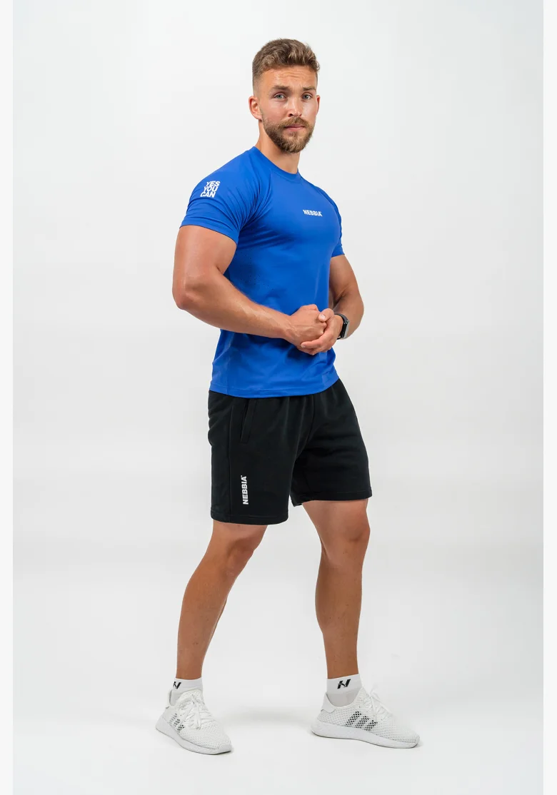 NEBBIA • Maglietta Sportiva Compressa ENDURANCE blu • Nebshop.it