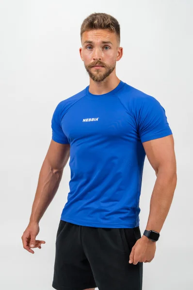 NEBBIA • Maglietta Sportiva Compressa ENDURANCE blu • Nebshop.it