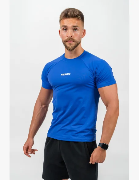 NEBBIA • Maglietta Sportiva Compressa ENDURANCE blu • Nebshop.it