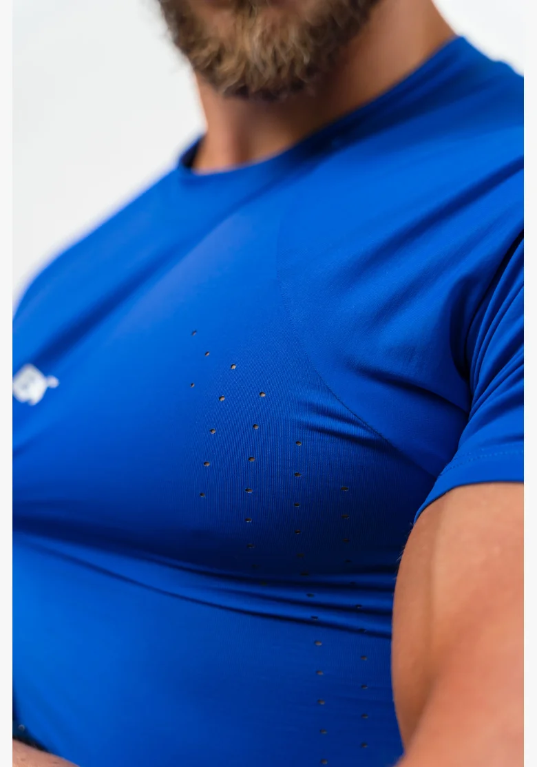 NEBBIA • Maglietta Sportiva Compressa ENDURANCE blu • Nebshop.it