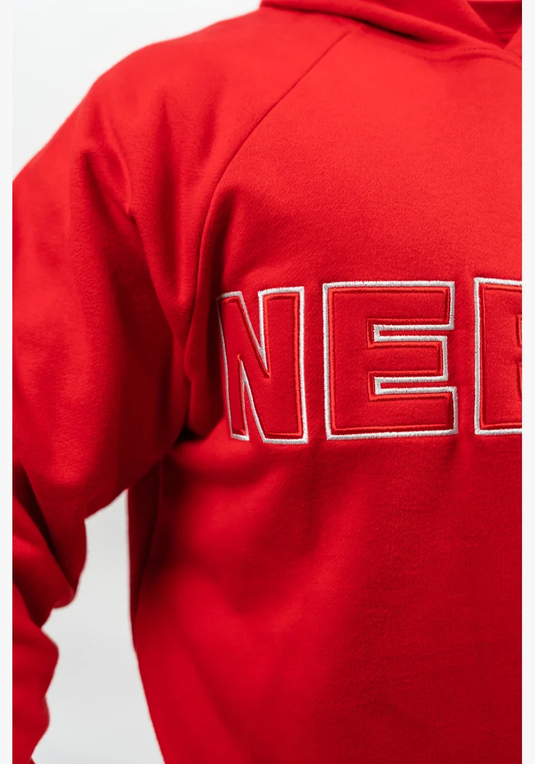 NEBBIA • Felpa con cappuccio LEGACY rossa • Nebshop.cz