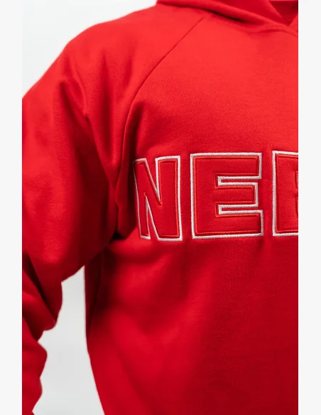 NEBBIA • Felpa con cappuccio LEGACY rossa • Nebshop.cz