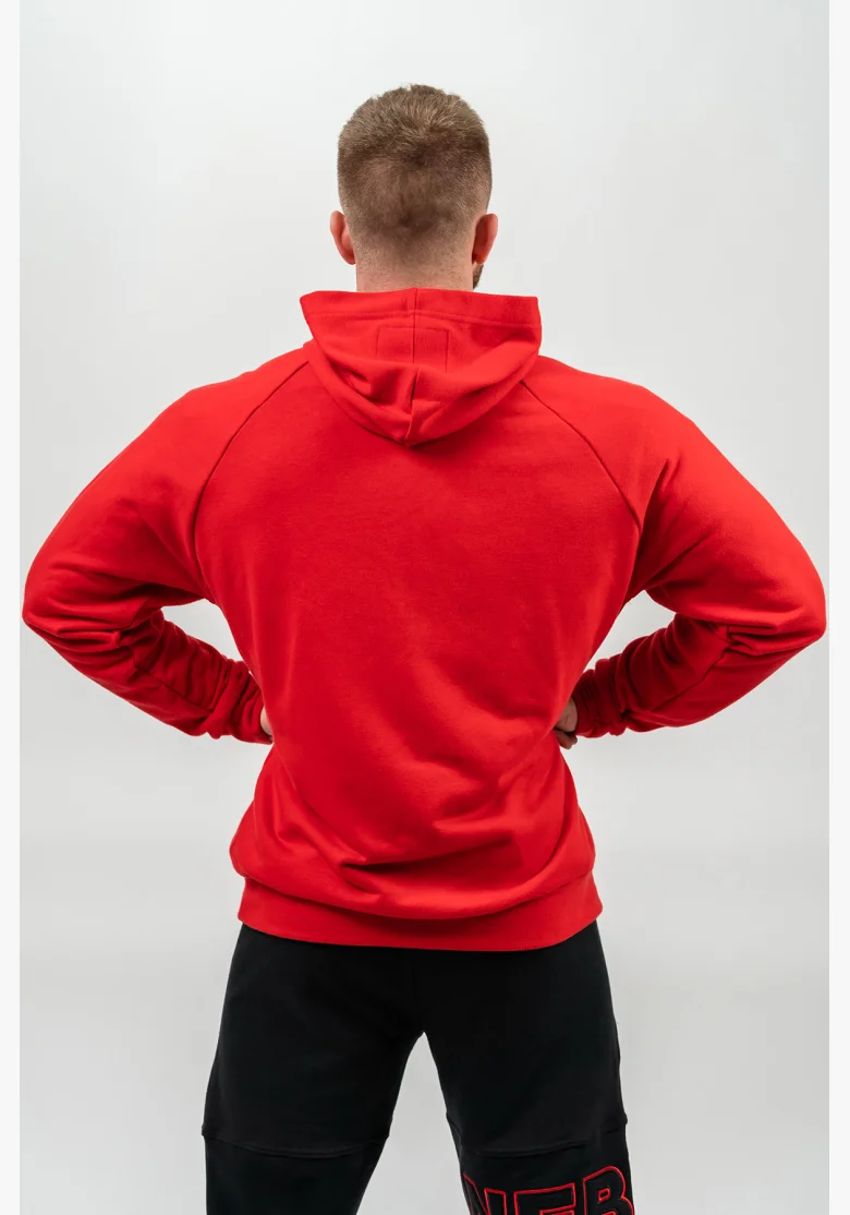 NEBBIA • Felpa con cappuccio LEGACY rossa • Nebshop.cz