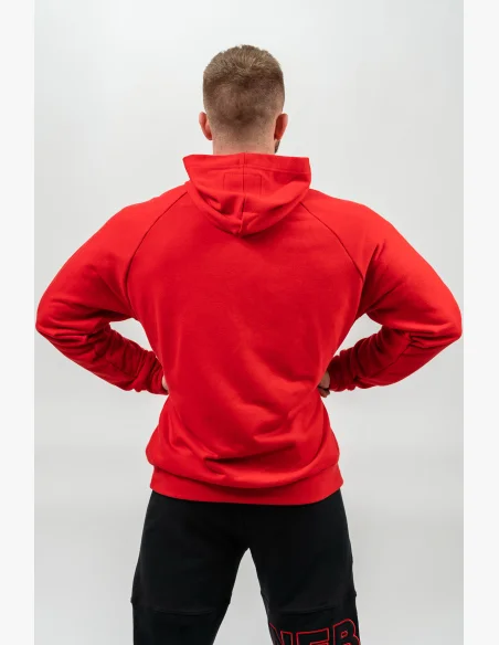 NEBBIA • Felpa con cappuccio LEGACY rossa • Nebshop.cz