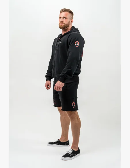 NEBBIA • Felpa con zip BEYOND ORDINARY nera • Nebshop.it