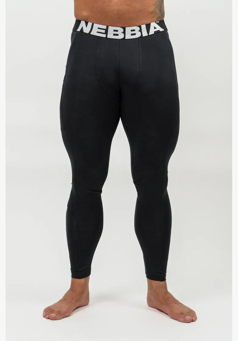 NEBBIA • Leggings fitness con tasca DISCIPLINE nera • Nebshop.it
