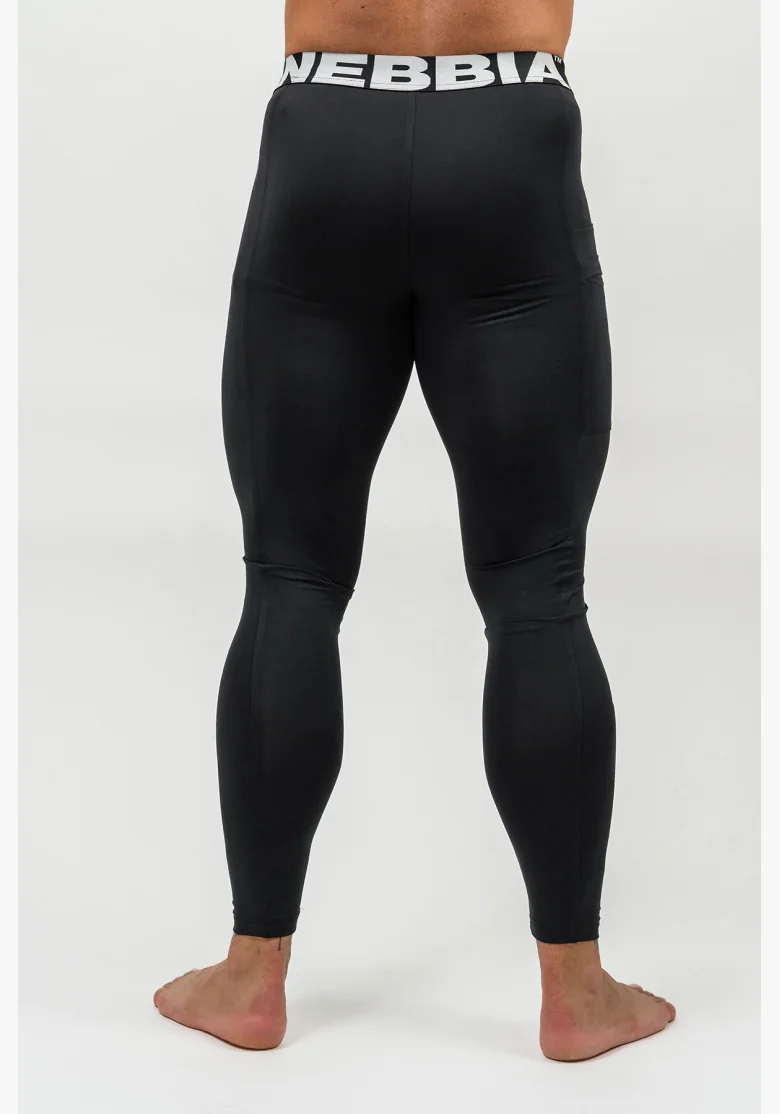 NEBBIA • Leggings fitness con tasca DISCIPLINE nera • Nebshop.it