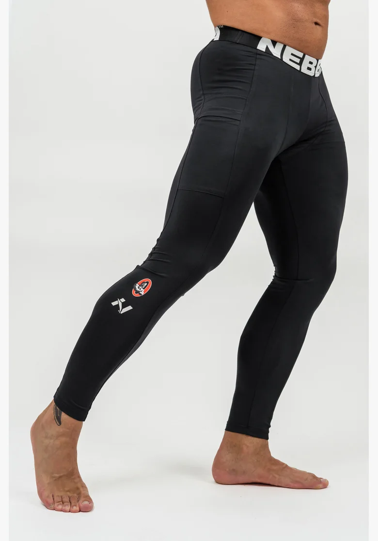 NEBBIA • Leggings fitness con tasca DISCIPLINE nera • Nebshop.it