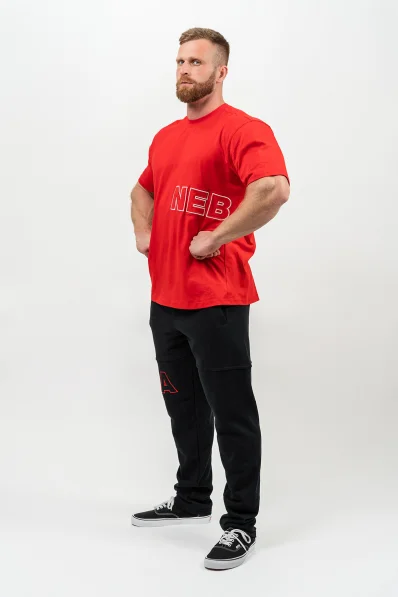 NEBBIA • T-shirt a maniche corte DEDICATION rossa • Nebshop.it 2
