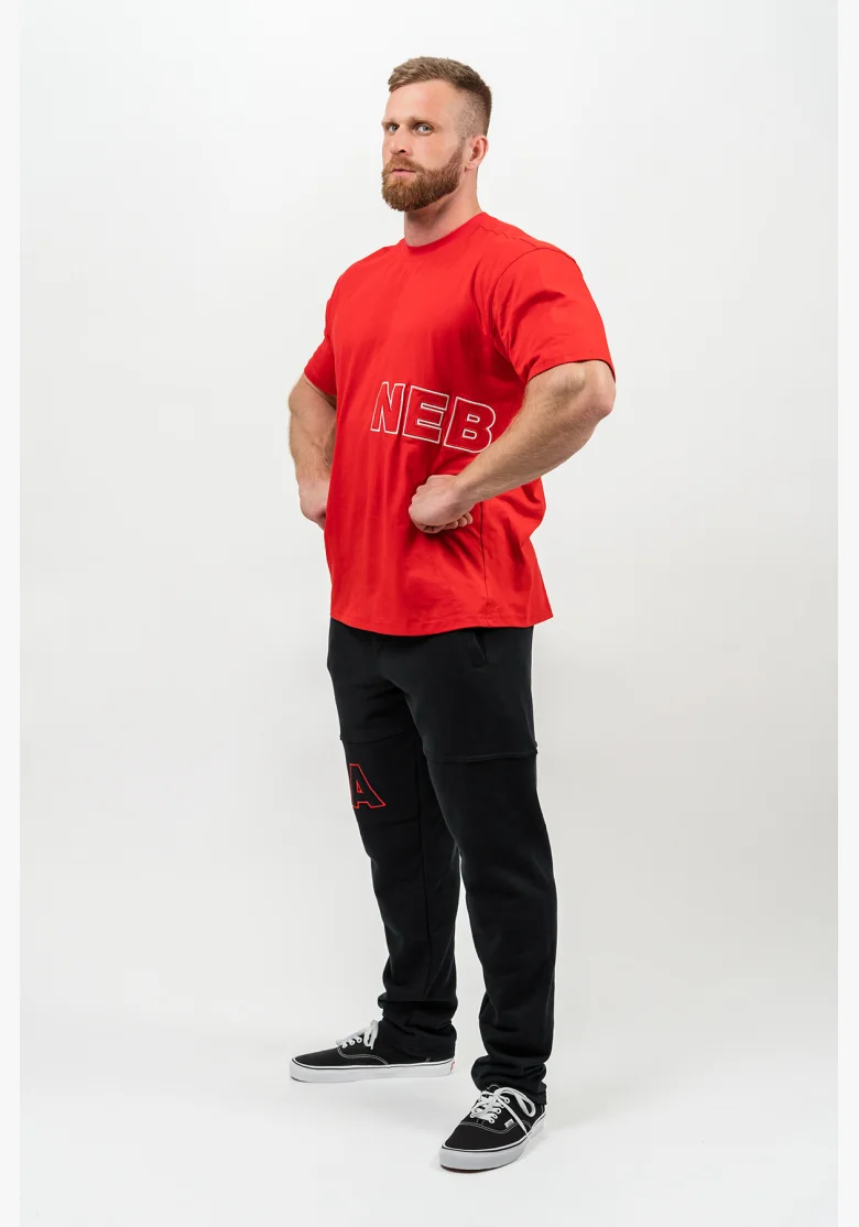 NEBBIA • T-shirt a maniche corte DEDICATION rossa • Nebshop.it