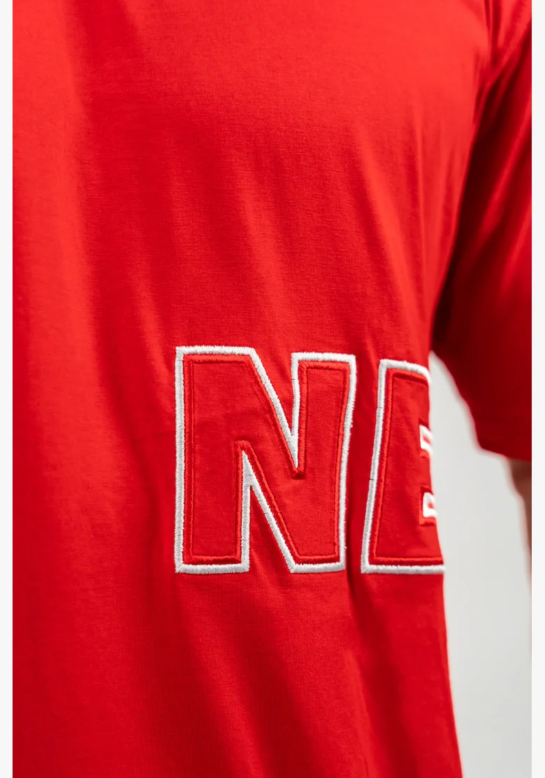 NEBBIA • T-shirt a maniche corte DEDICATION rossa • Nebshop.it