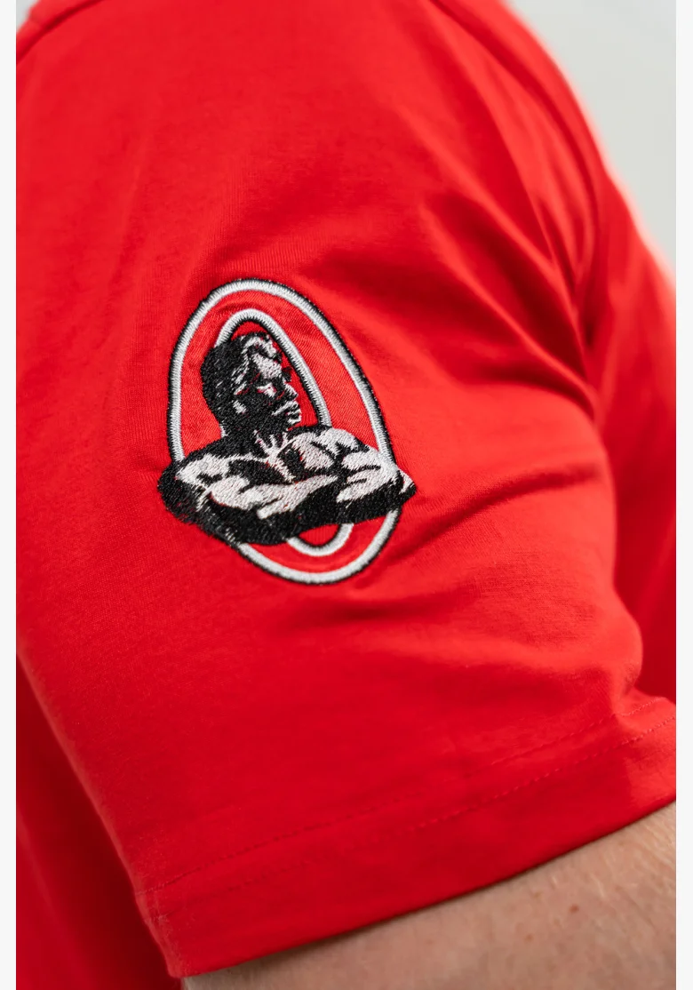NEBBIA • T-shirt a maniche corte DEDICATION rossa • Nebshop.it