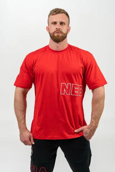 NEBBIA • T-shirt a maniche corte DEDICATION rossa • Nebshop.it