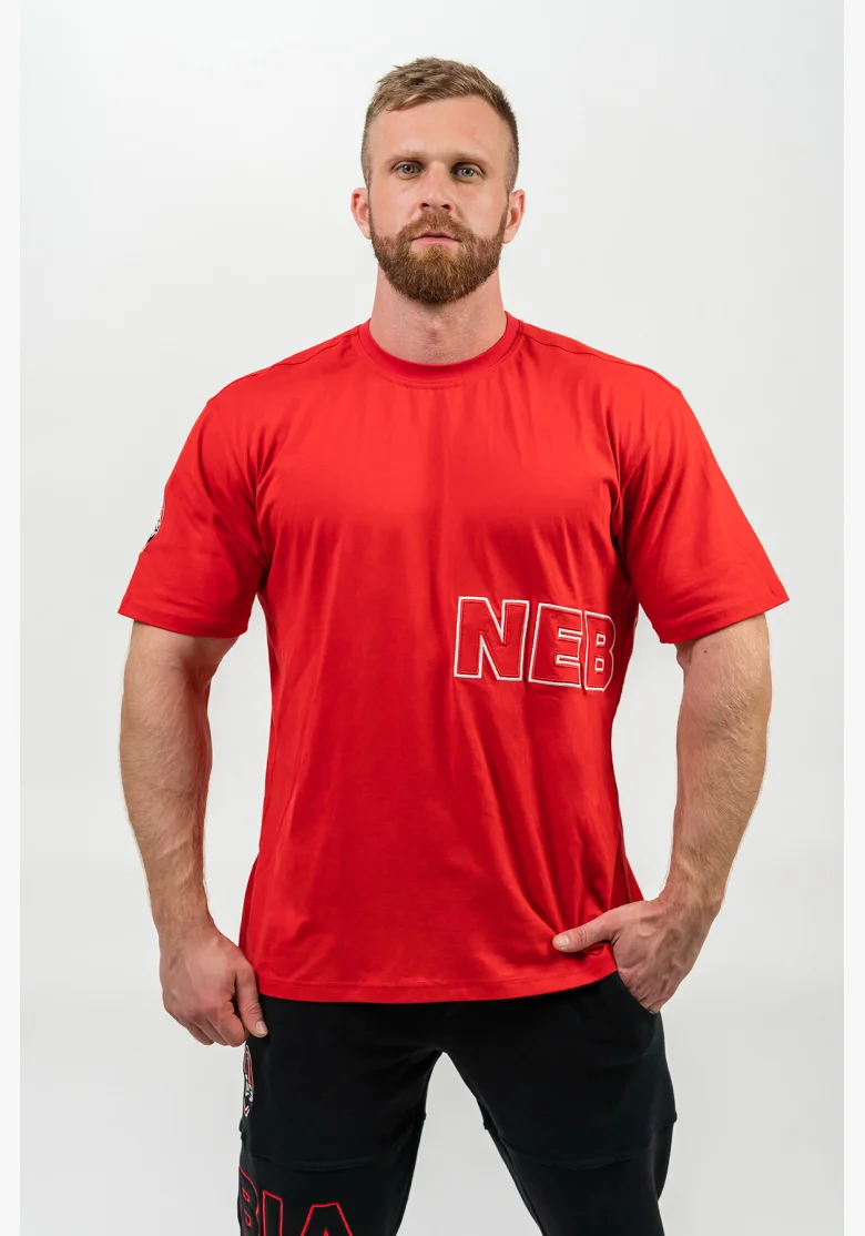 NEBBIA • T-shirt a maniche corte DEDICATION rossa • Nebshop.it