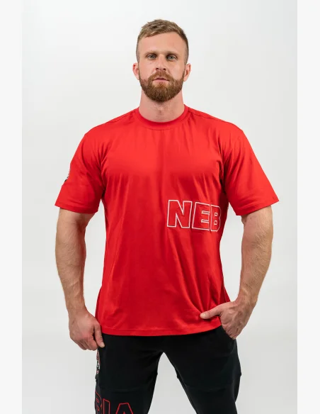 NEBBIA • T-shirt a maniche corte DEDICATION rossa • Nebshop.it