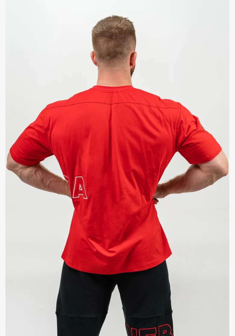 NEBBIA • T-shirt a maniche corte DEDICATION rossa • Nebshop.it