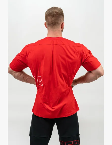 NEBBIA • T-shirt a maniche corte DEDICATION rossa • Nebshop.it