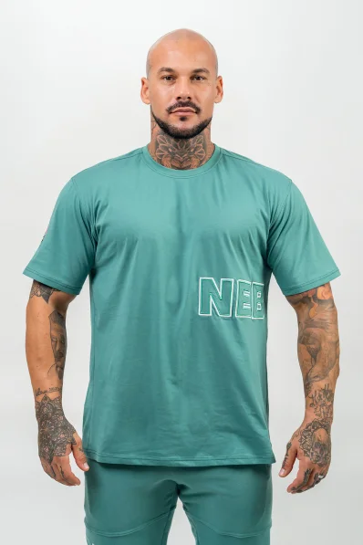 NEBBIA • T-shirt a maniche corte DEDICATION verde • Nebshop.it
