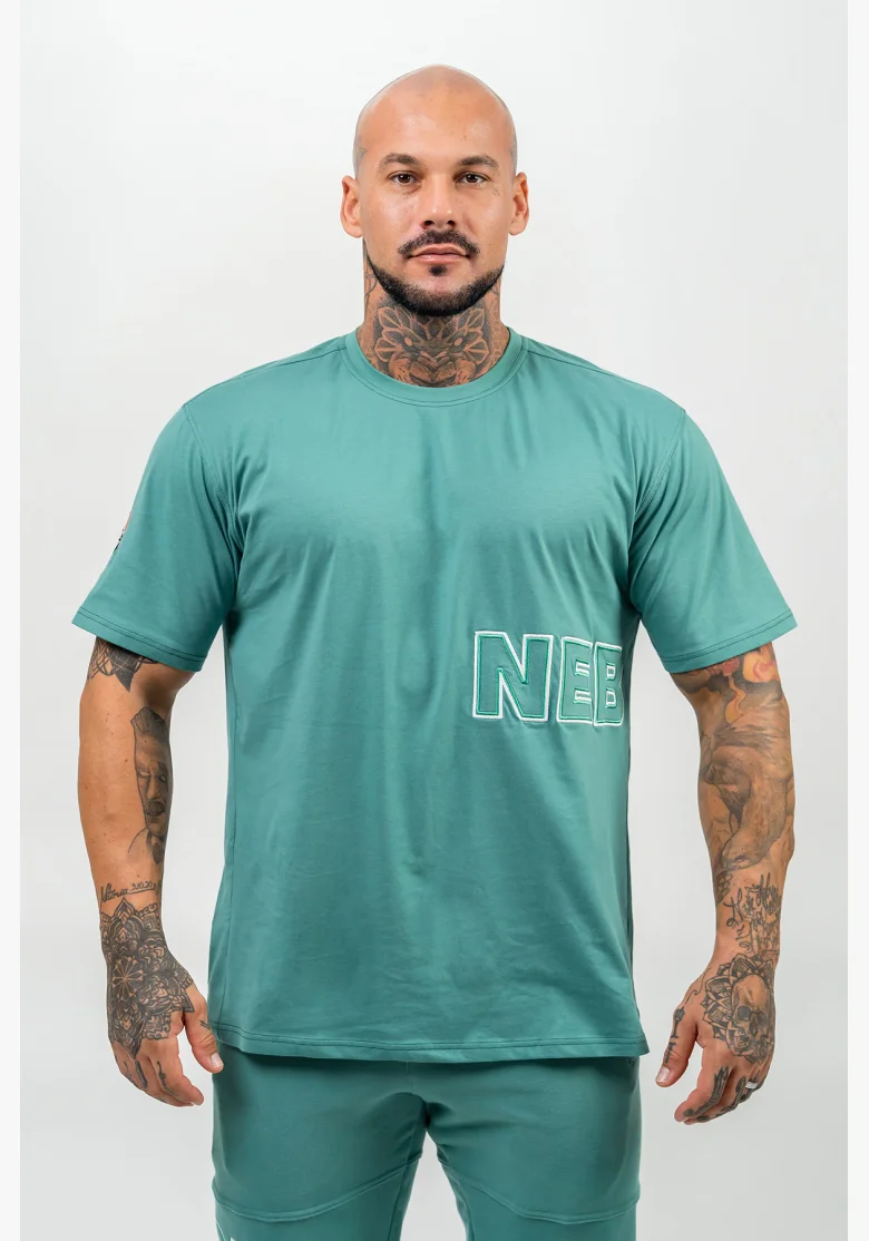 NEBBIA • T-shirt a maniche corte DEDICATION verde • Nebshop.it